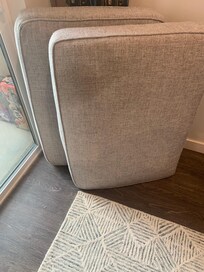 Soiled couch cushions