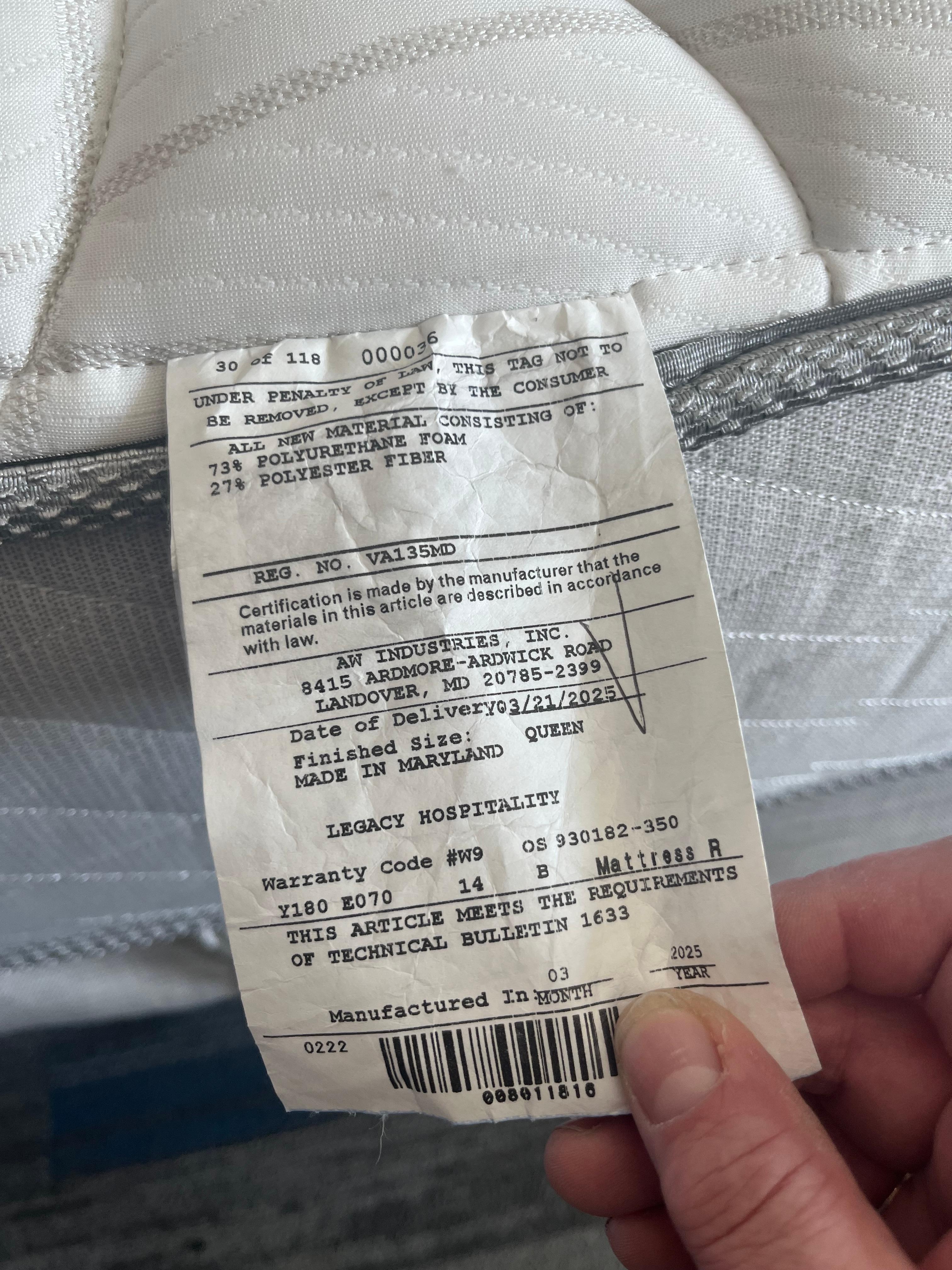 Very very very nice new bed 

The only things that were missing from the room was the tv remote and a desk lamp that was supposed to be there lol