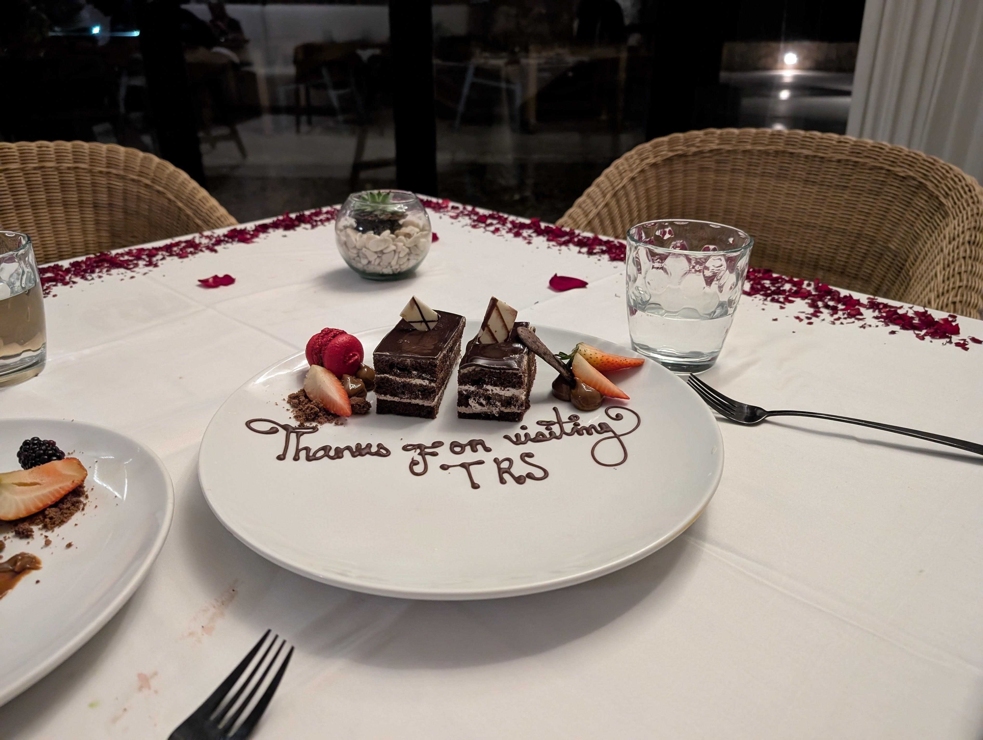 A pleasant surprise at supper from Expedia 