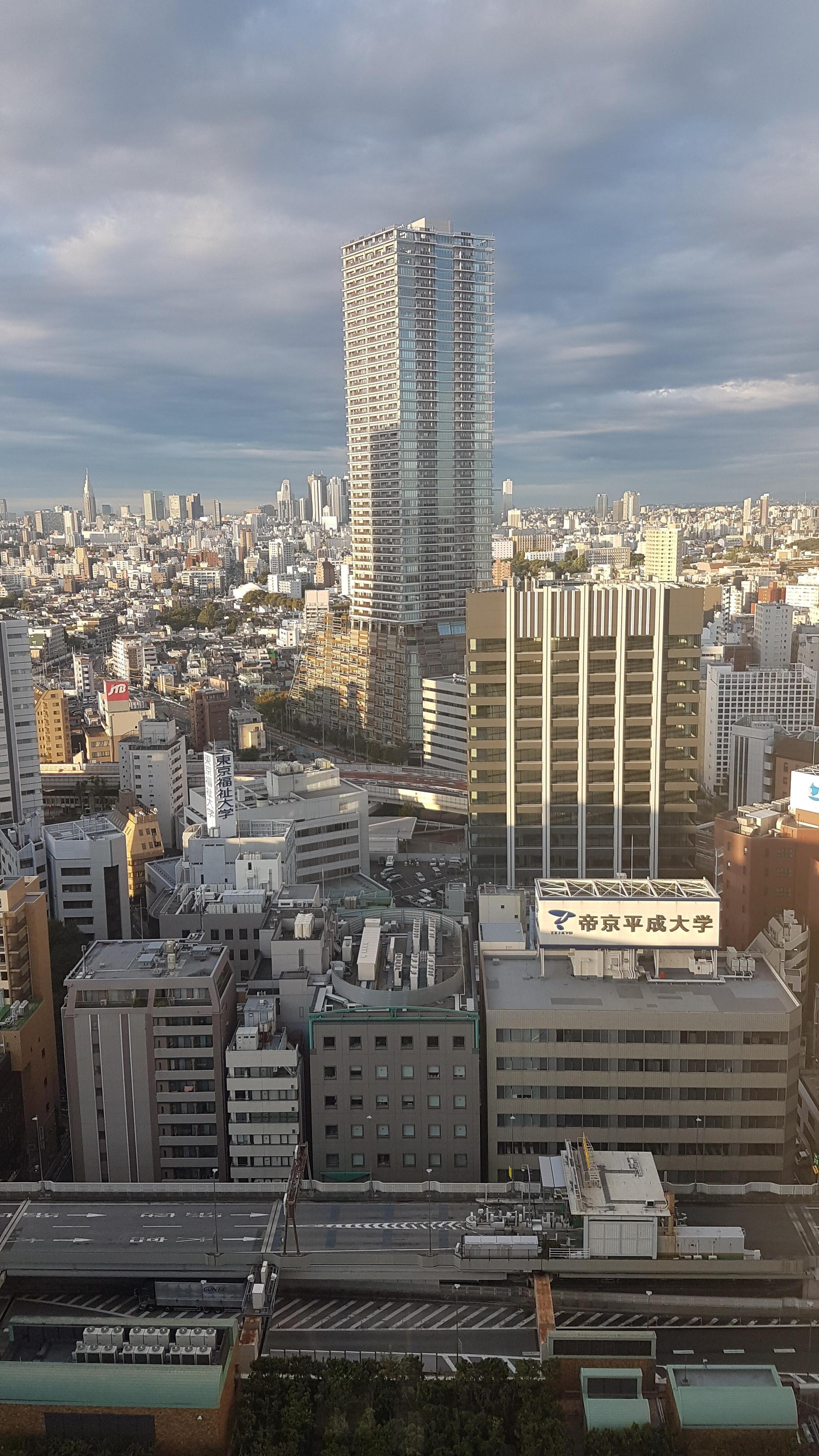 Vue depuis notre chambre au 30e étage