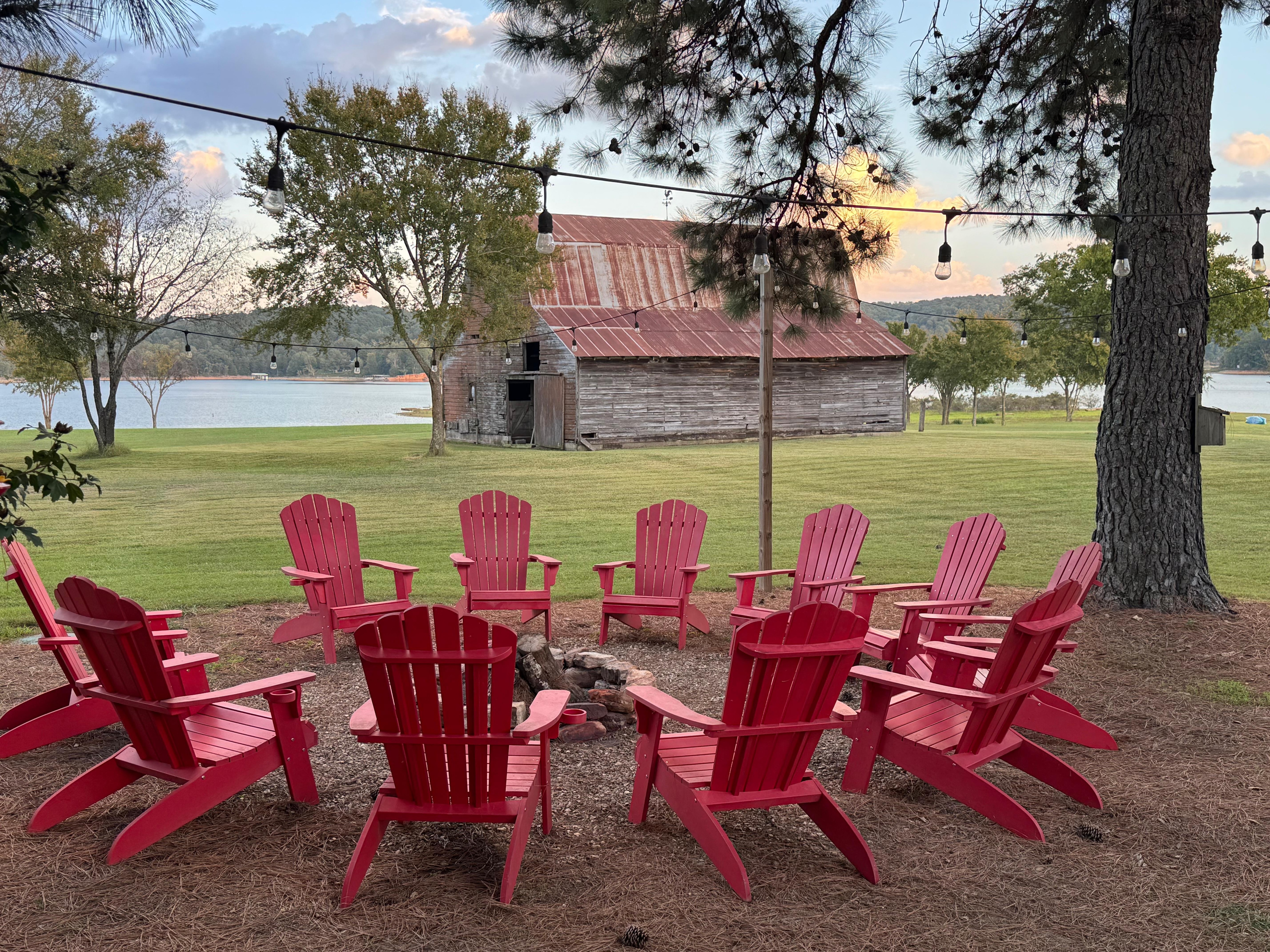 Fire Pit and the barn
