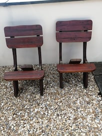 Broken outdoor furniture