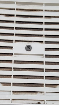 Expand the pic for better look of the vent fan cover buildup