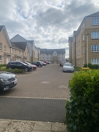 Bus stop is close and gas station