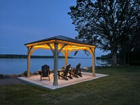 Evening relaxation by the lake