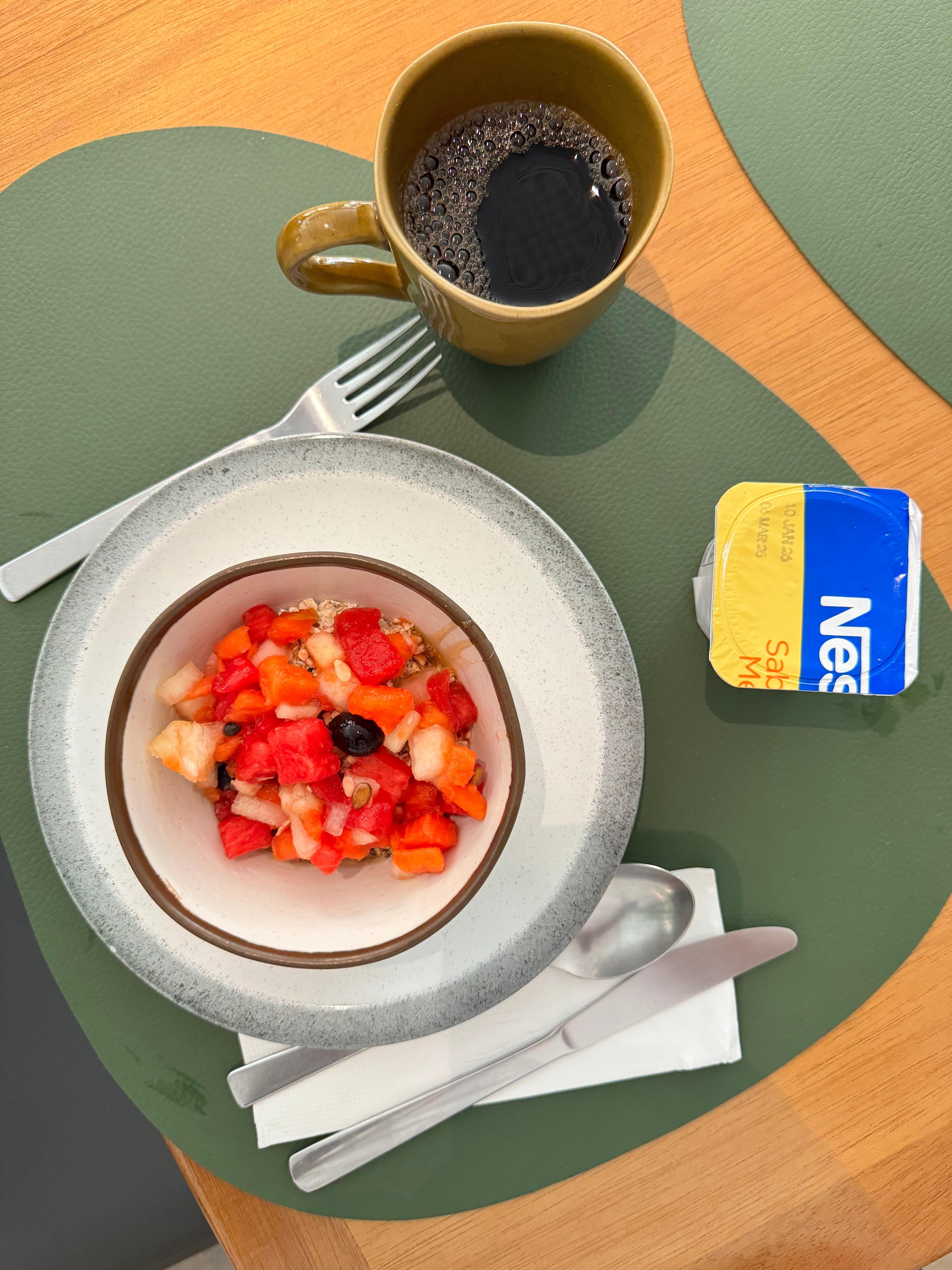 Café da manhã completo e bem saboroso