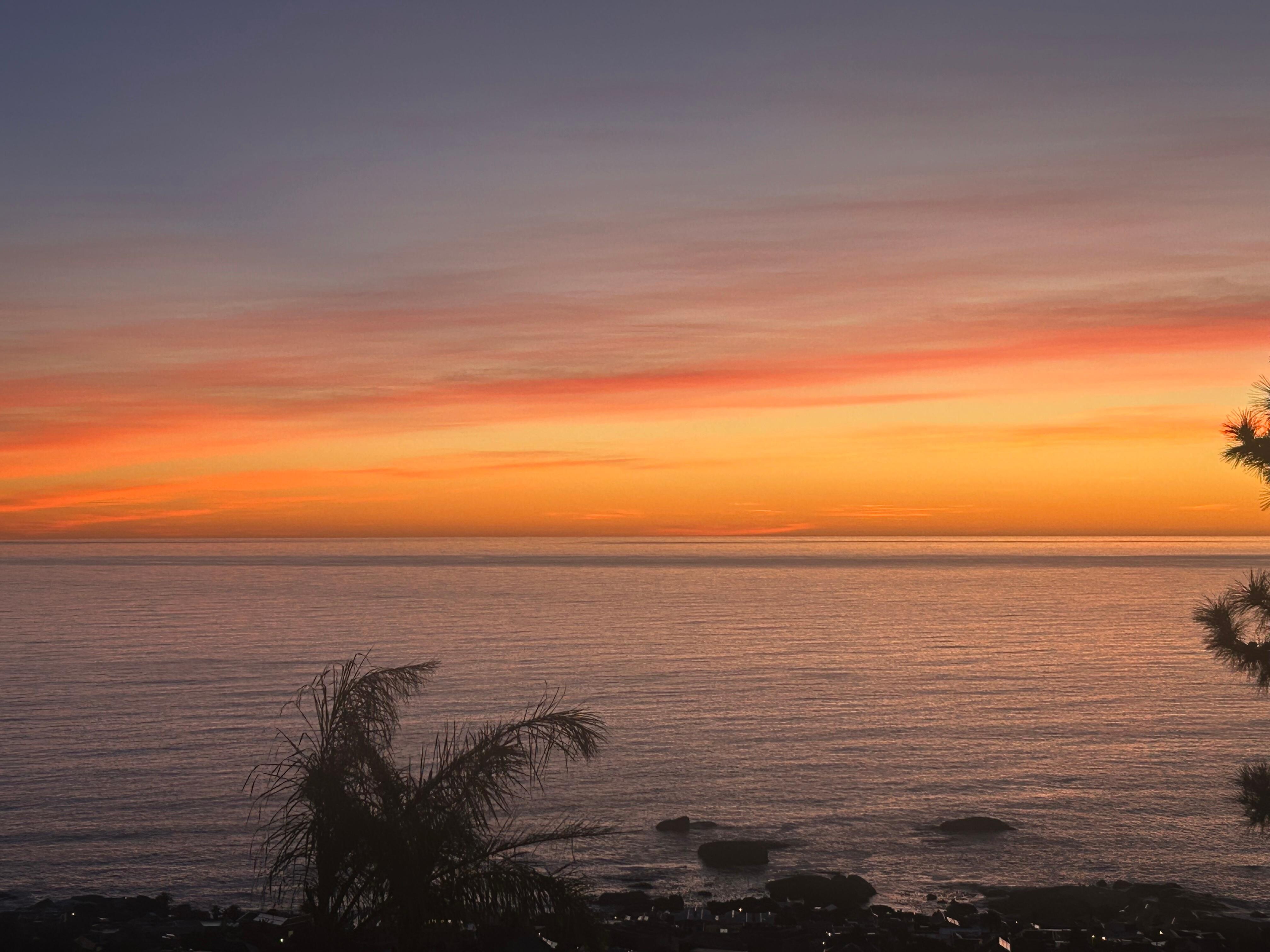 Sunset from property