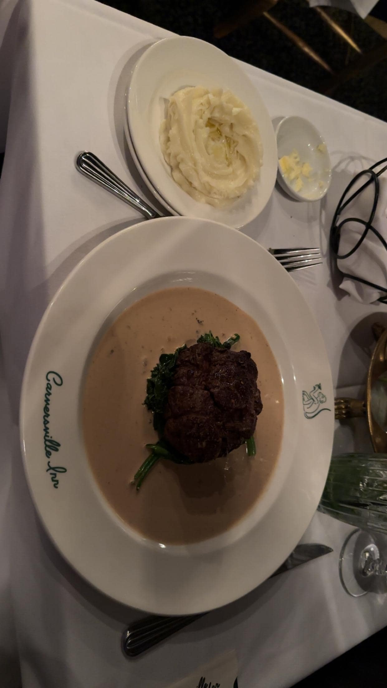 Dinner at the restaurant 