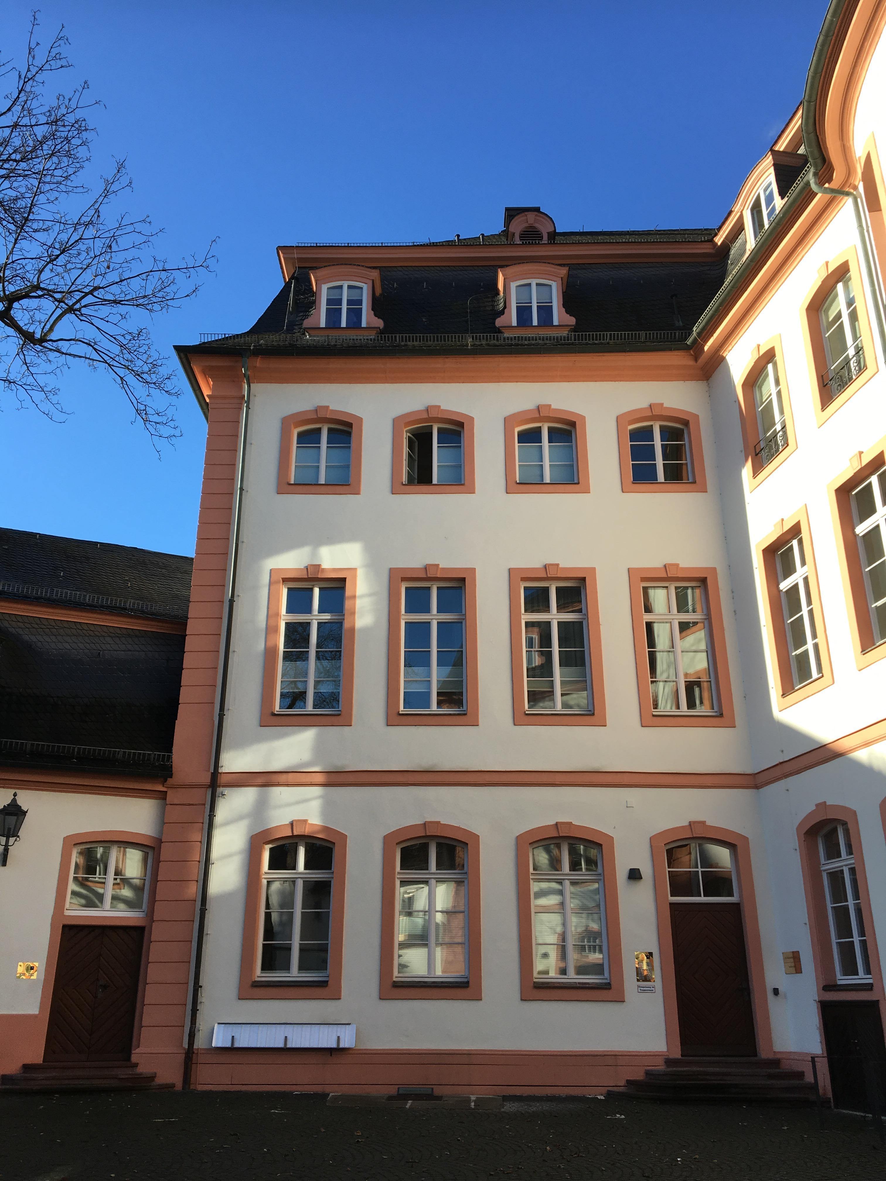 Inside the courtyard