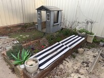 Back garden/ kids play area.