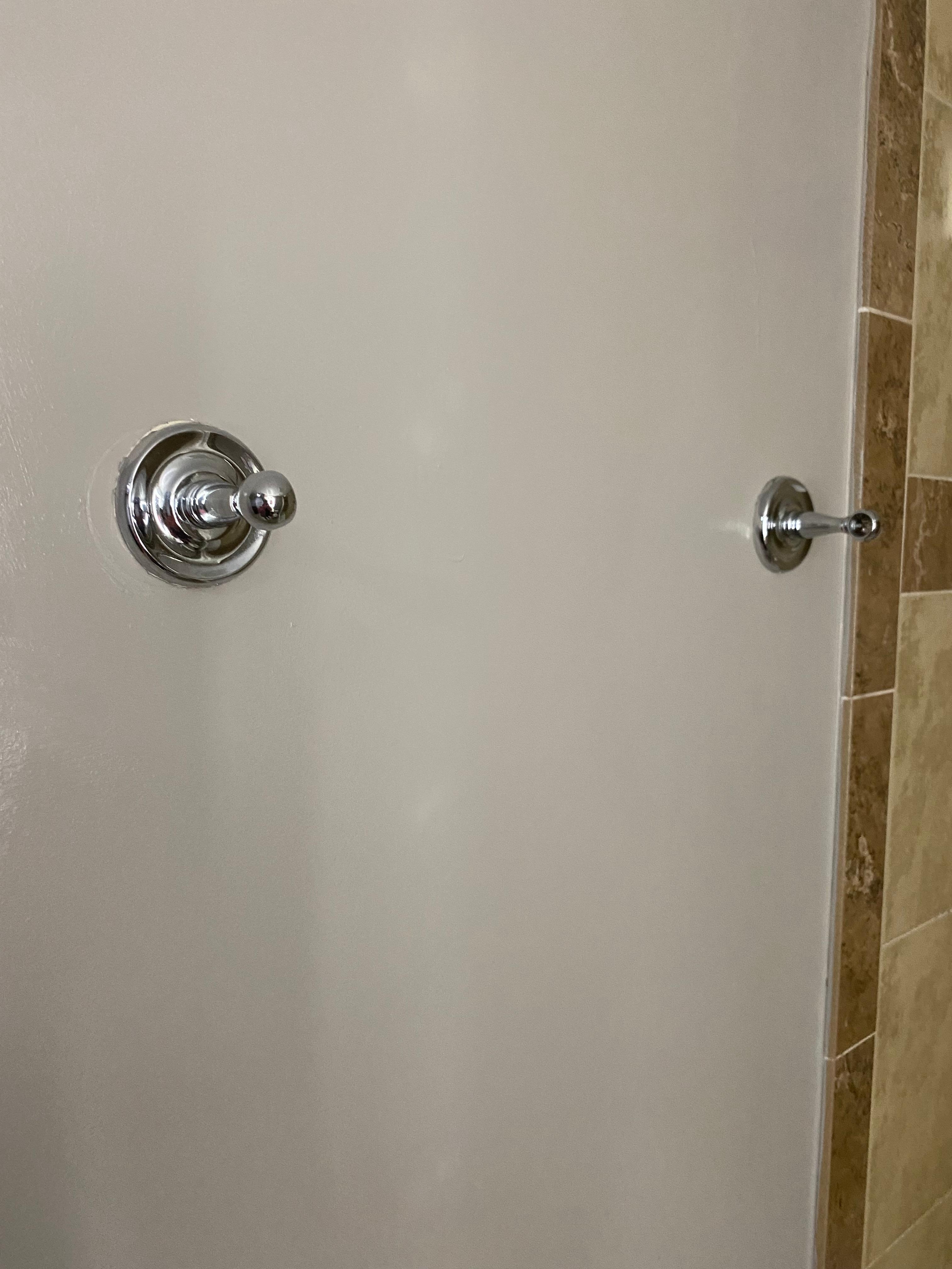 Missing towel rack