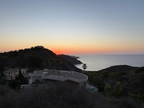 Sunrise - photo taken from a public viewpoint near the villa