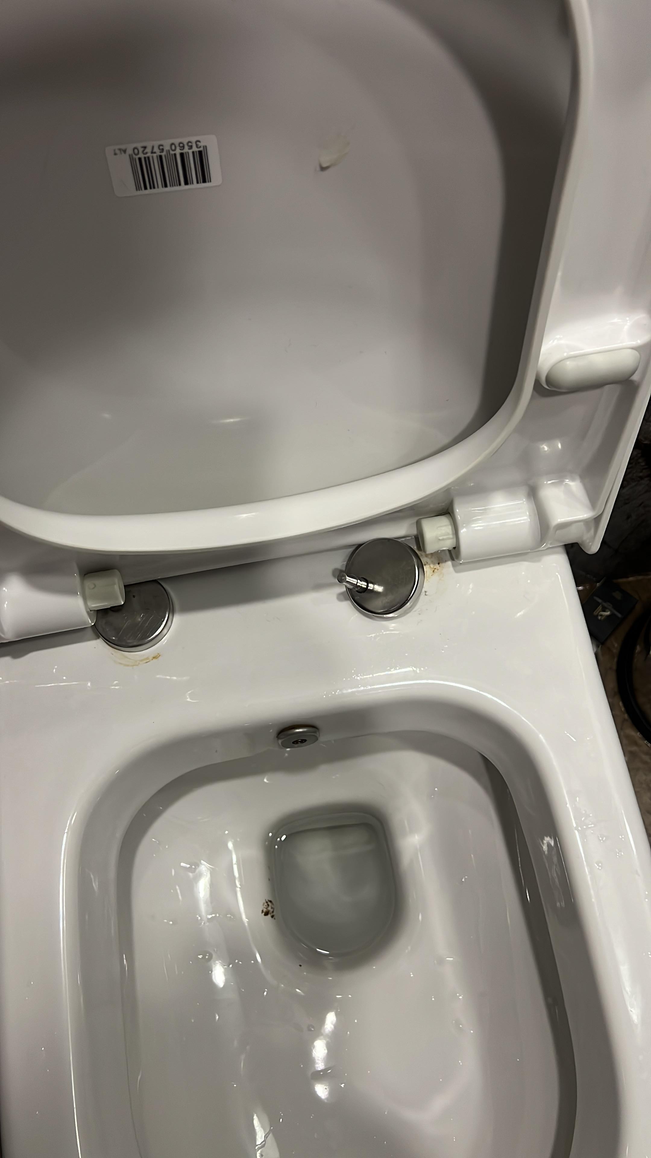 Broken toilet seat and cover!