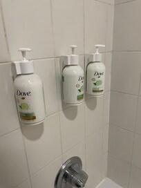 Had all three types of dispenser- Body wash/Shampoo/Conditioner.