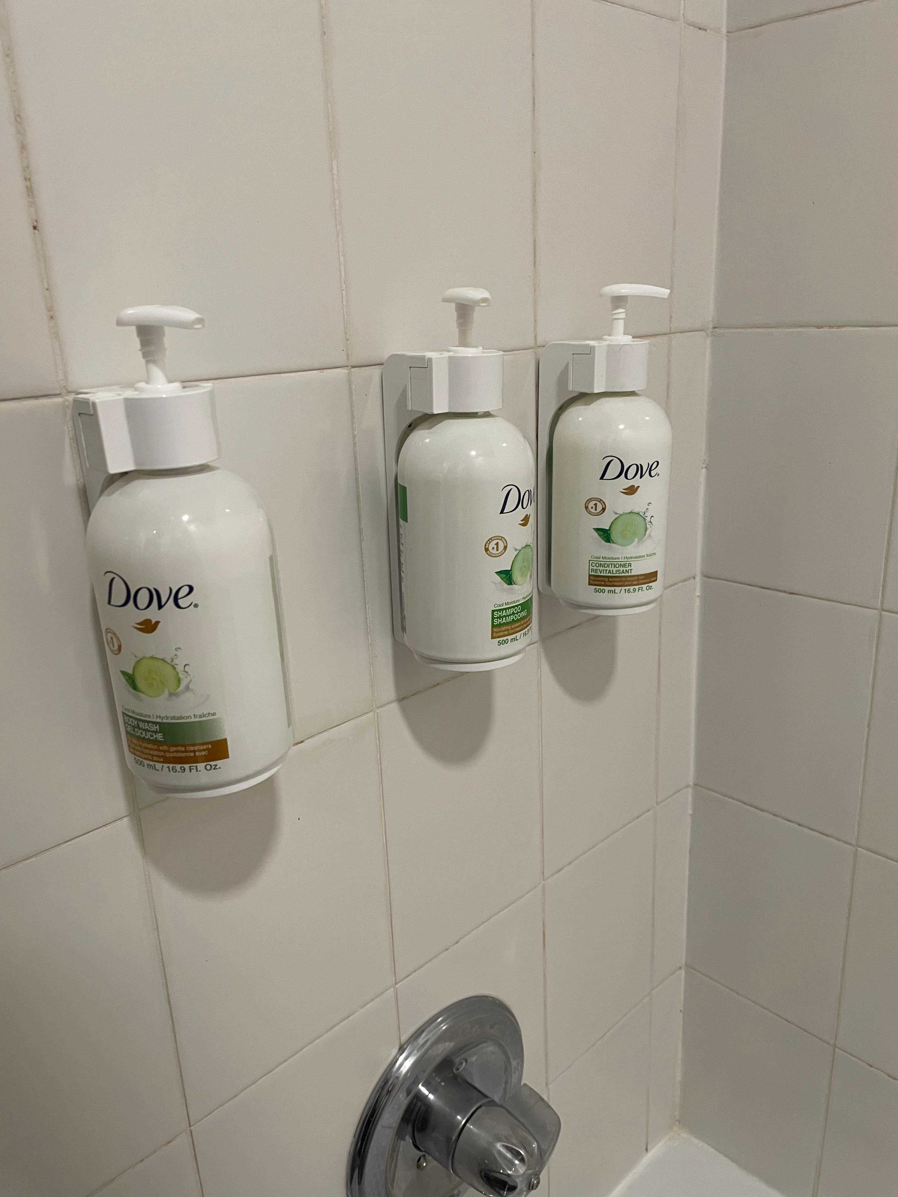 Had all three types of dispenser- Body wash/Shampoo/Conditioner.
