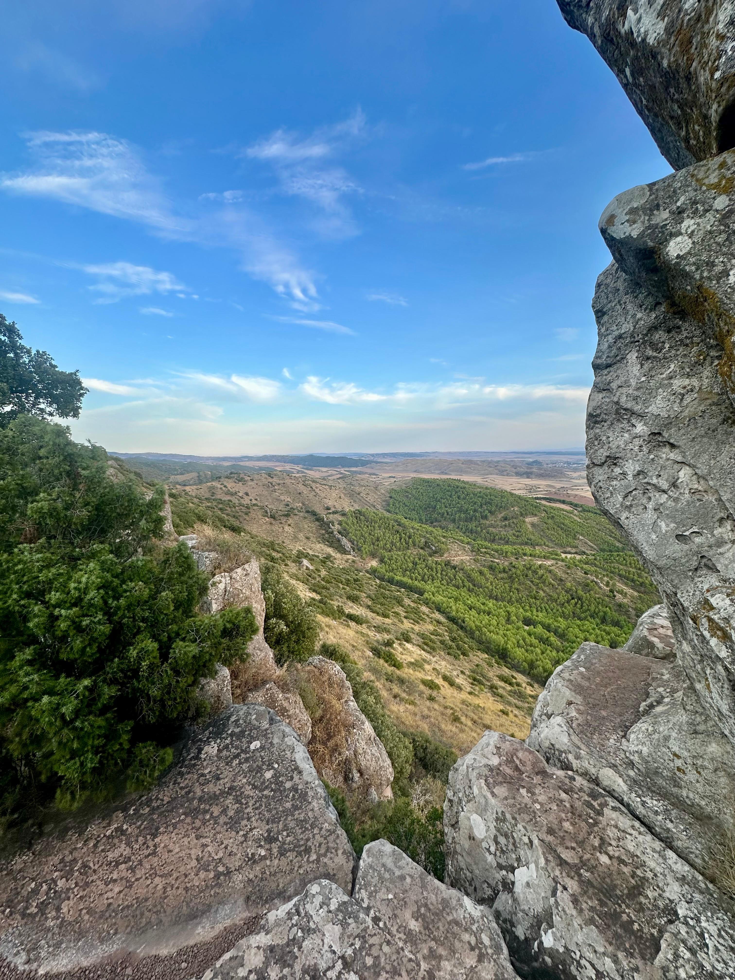 View from the top of the mountain next to the property
