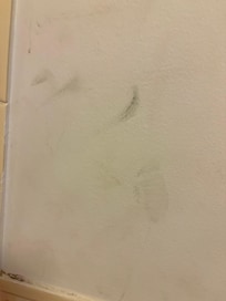 Stained wall