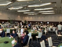 One of the three mass buffet rooms for breakfast