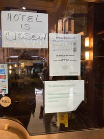 hotel is closed
