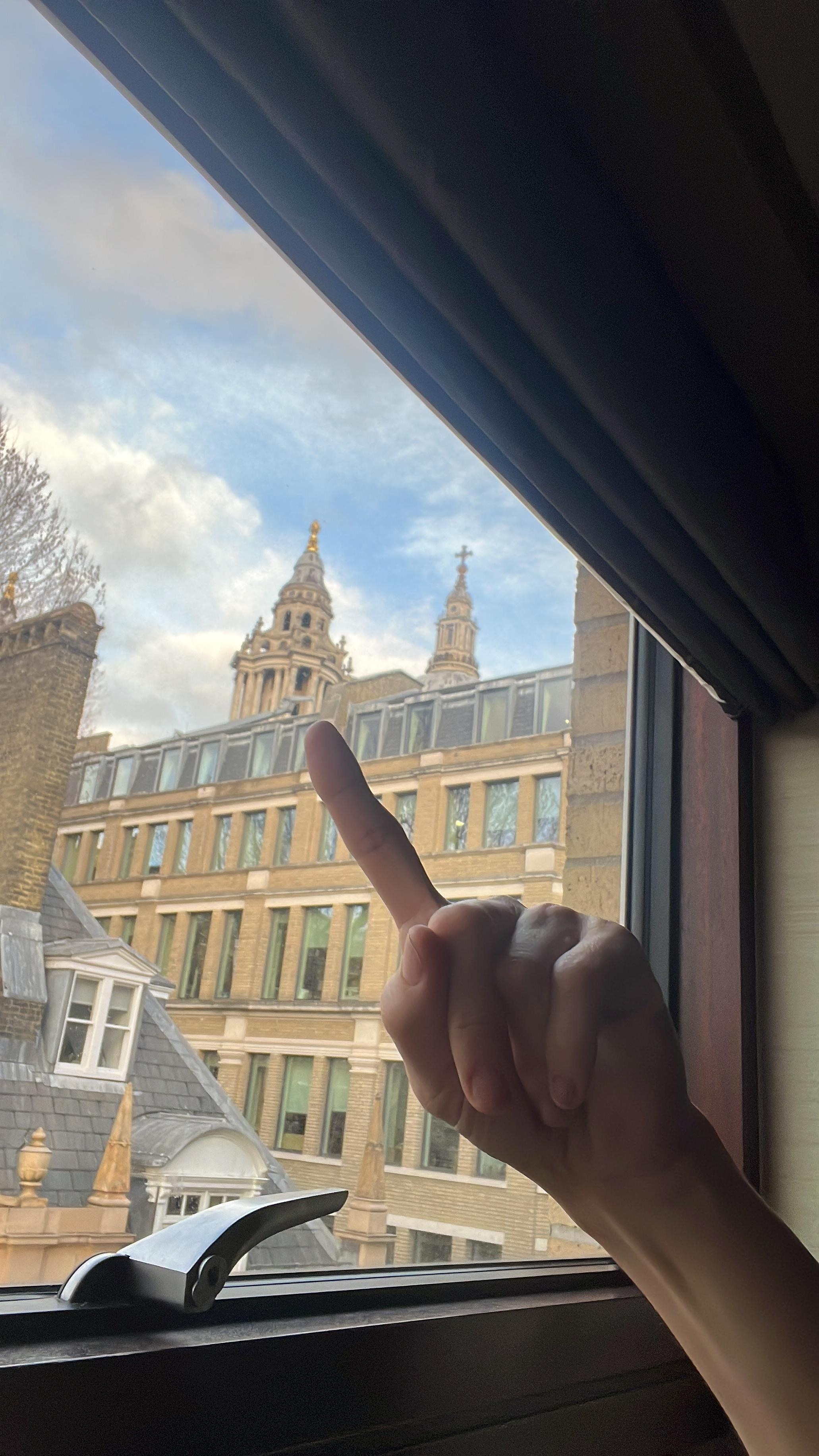 Can see St Paul’s from my window! 