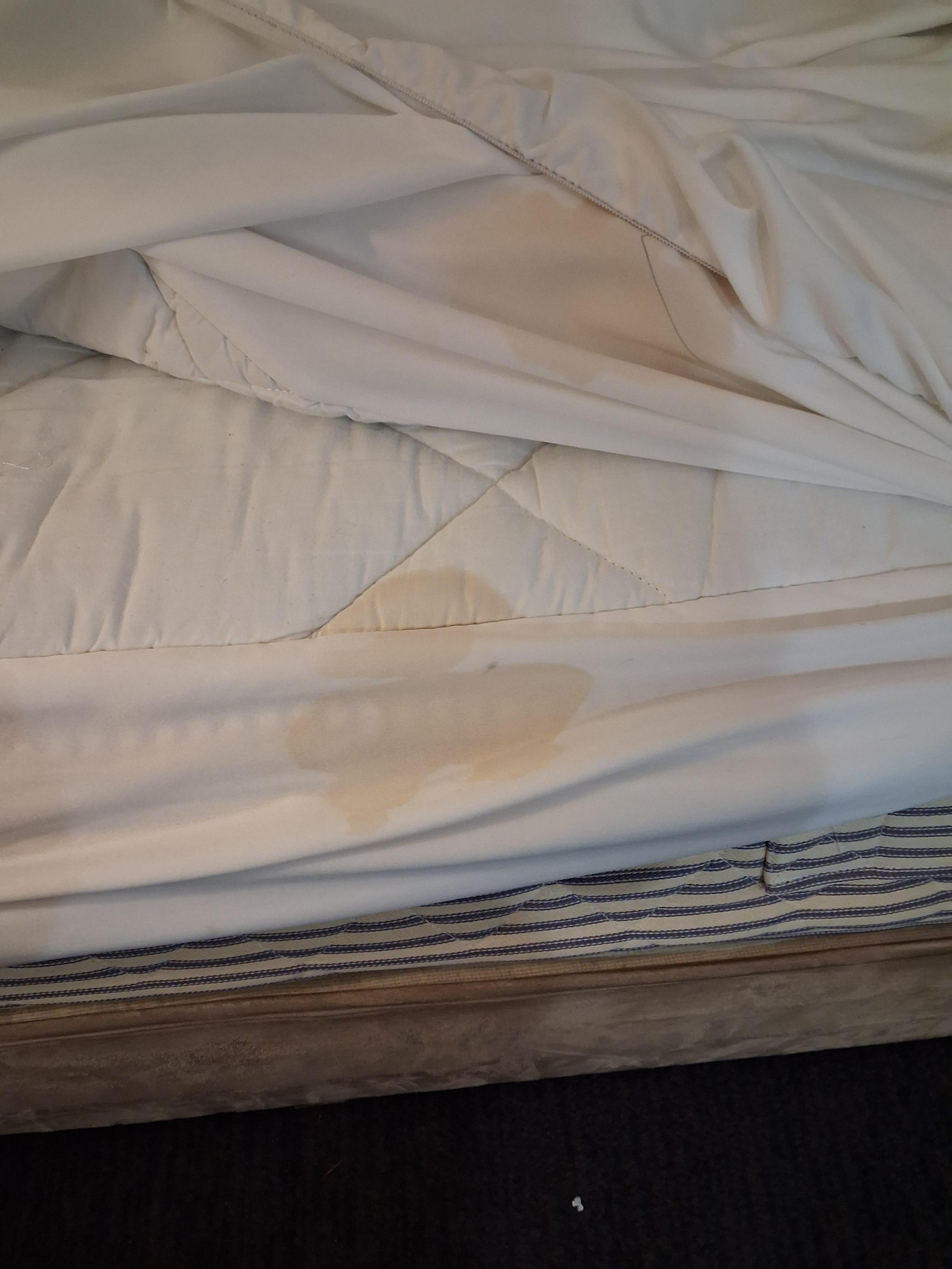 Filthy Sheets when i checked into my room....terrible