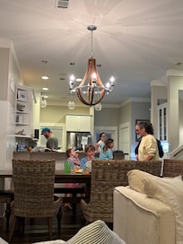 Game time with grandkids.