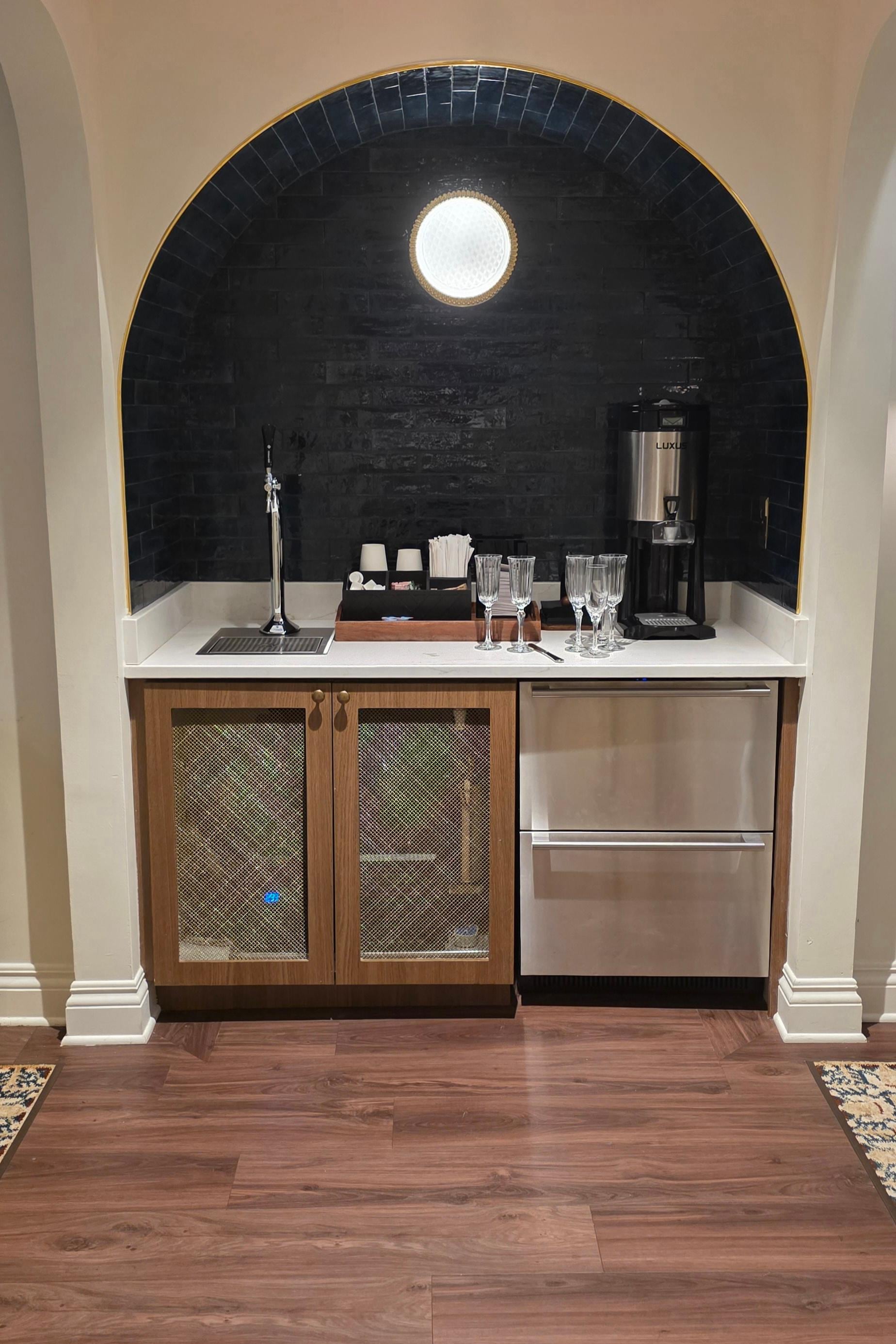 The communal coffee bar on my floor. Adorable. 