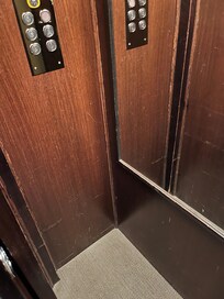 TINY elevator.