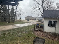 View of the lake from the family room.