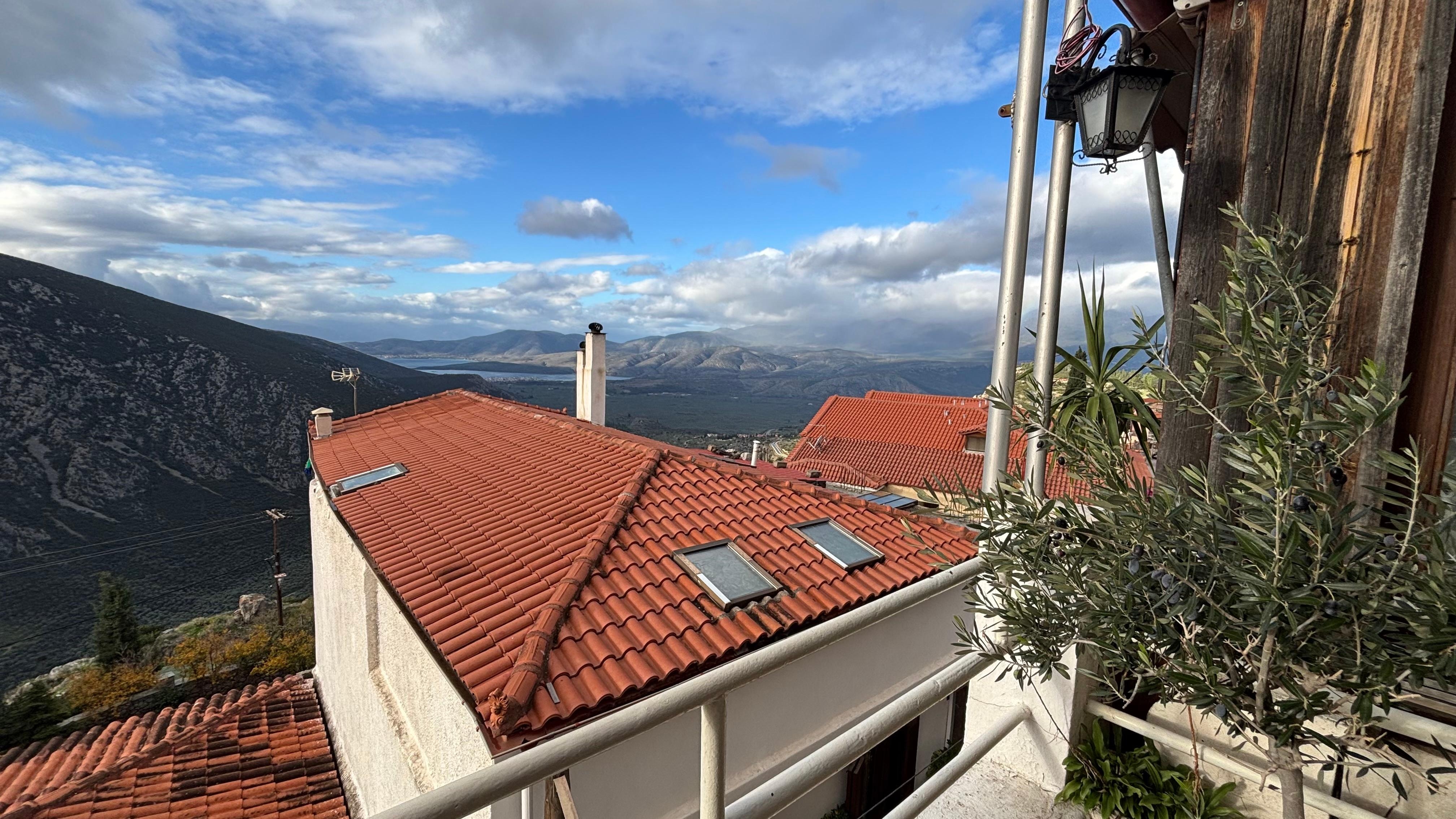 The terrace offers a stunning view that makes this hotel even more enjoyable. 