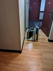 AC unit being replaced after checkin