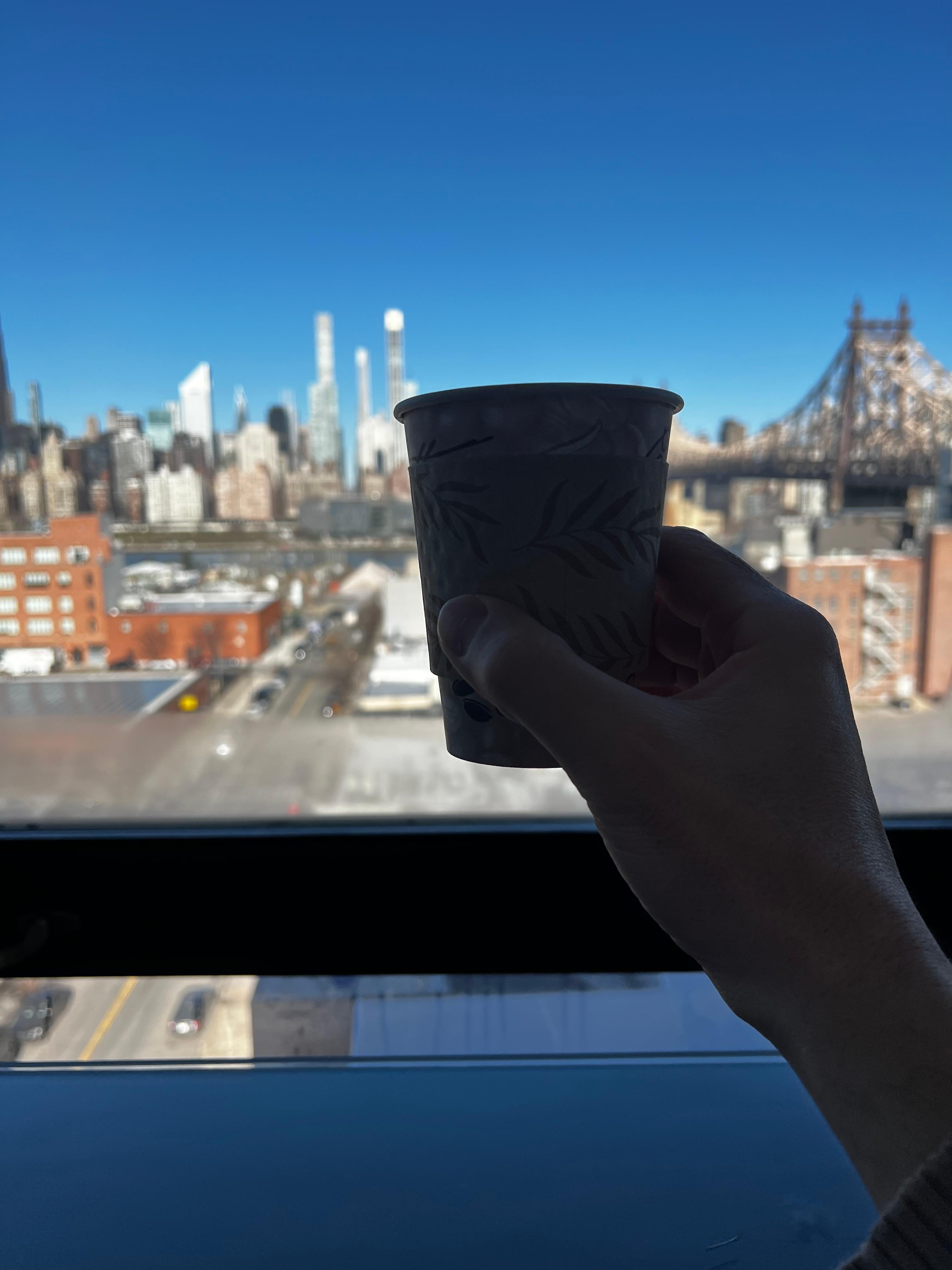 View from the bedroom while having my morning coffee.