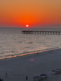 Sunset view from balcony