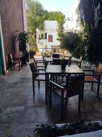 Pasillo hacia la alberca