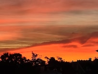 Sunrise, looking East, behind, from the facility