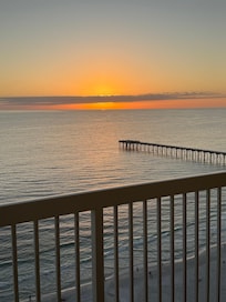 Sunset from the balcony.