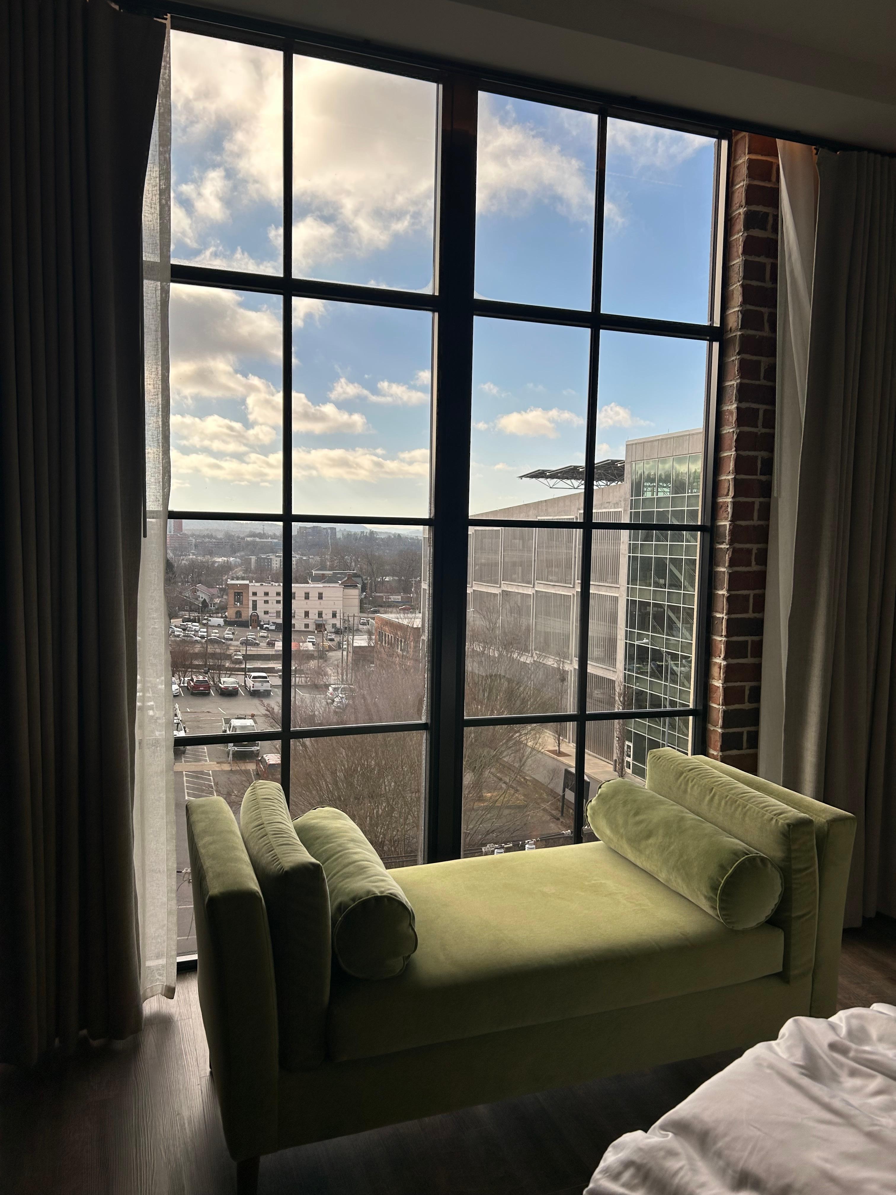 Cozy inside on a cold and windy December morning.