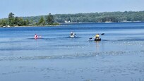Kayaking on Gardener Lake.