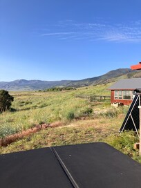 Hottub and view from bedroom