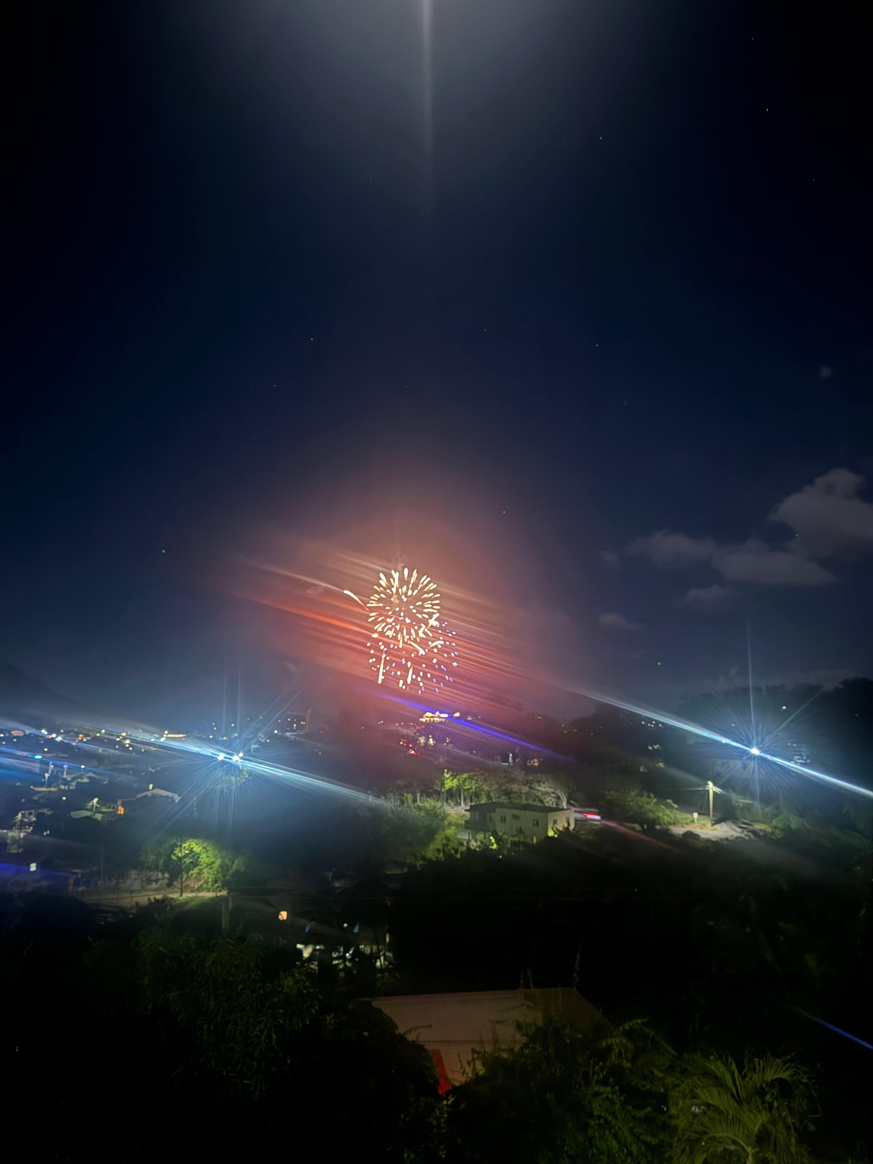 New year - view from the balcony 