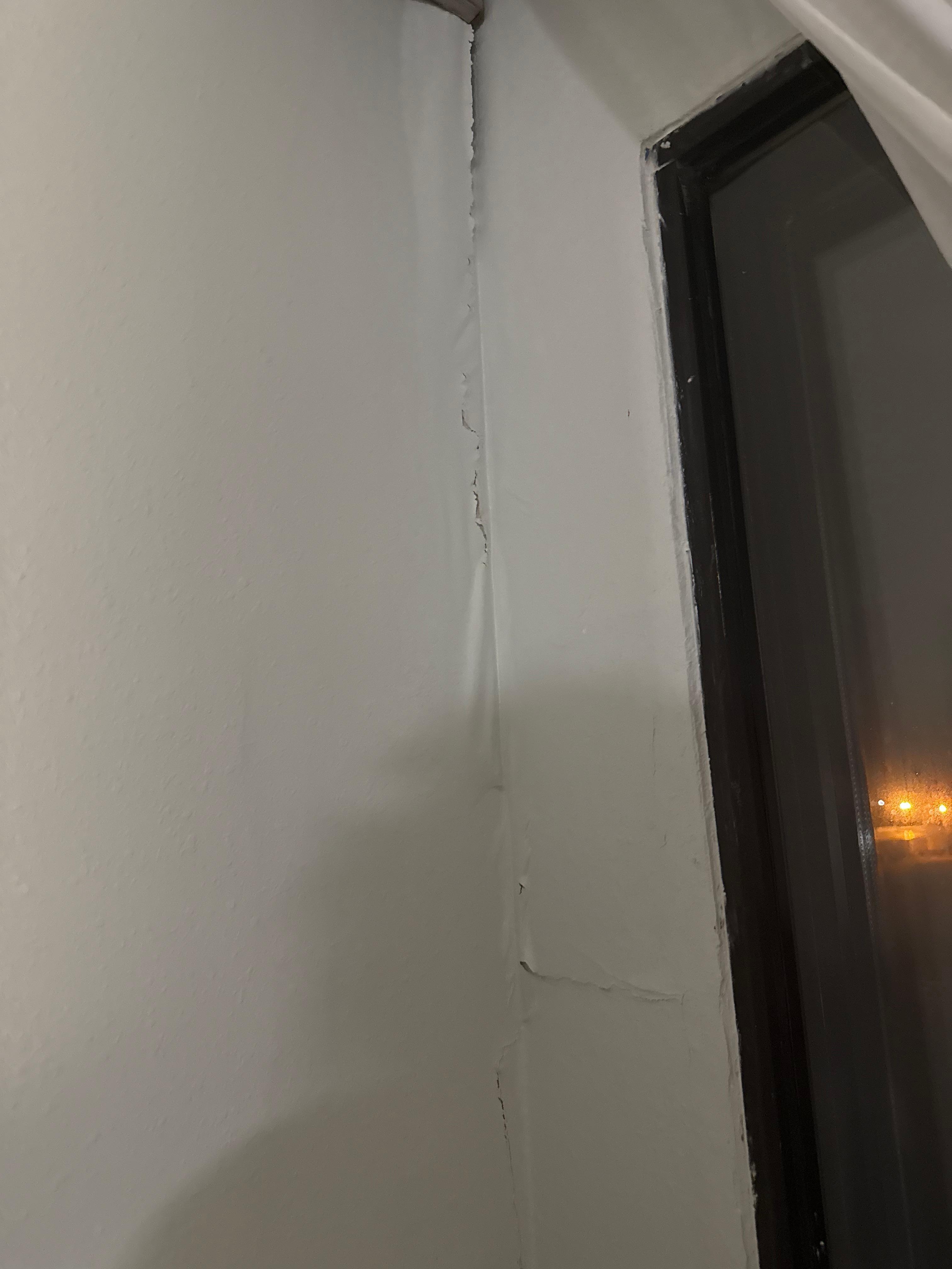 Part of the wall was coming apart 