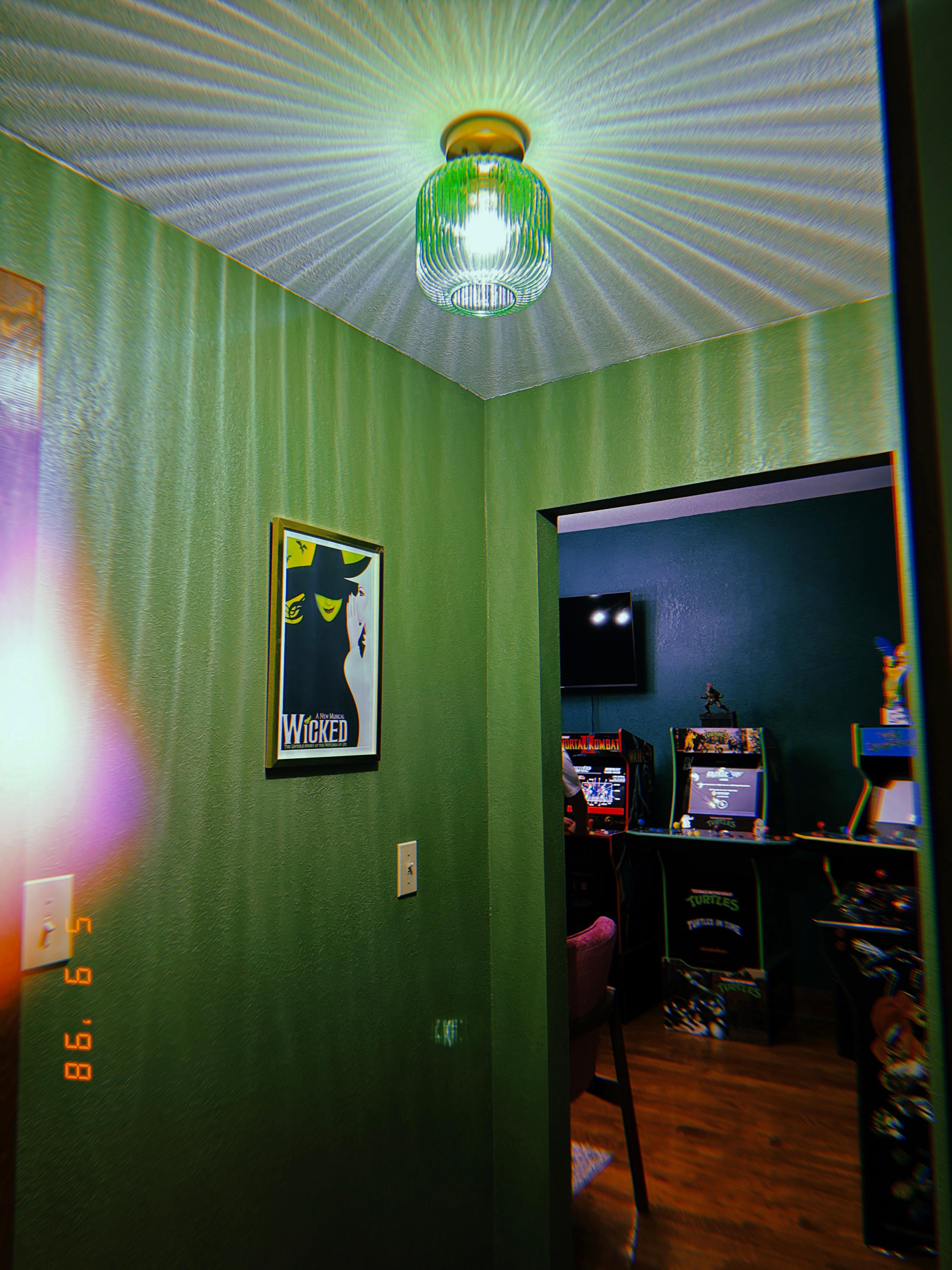 Wicked hallway and fun view of arcade room