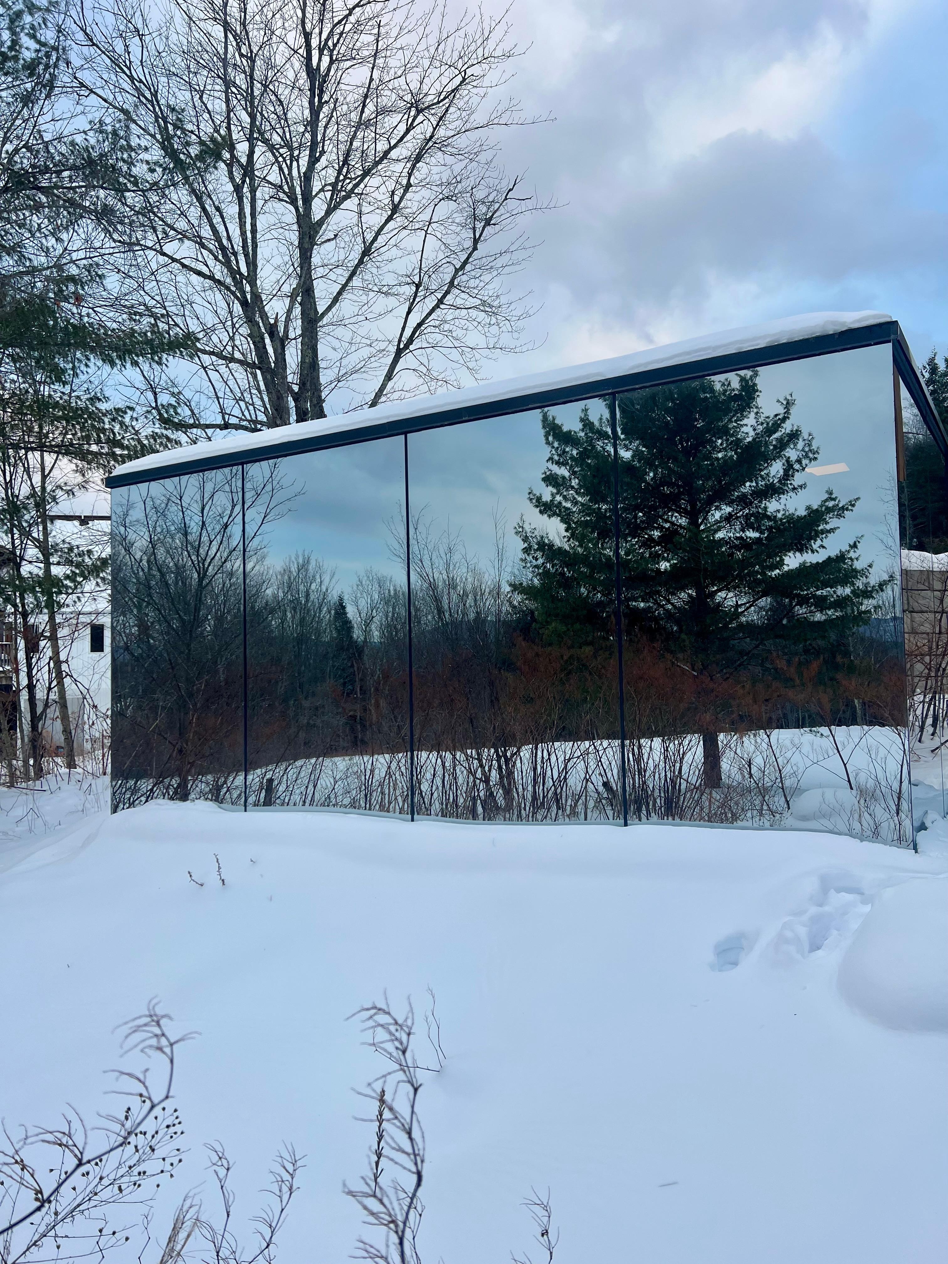 Outside of the cabin