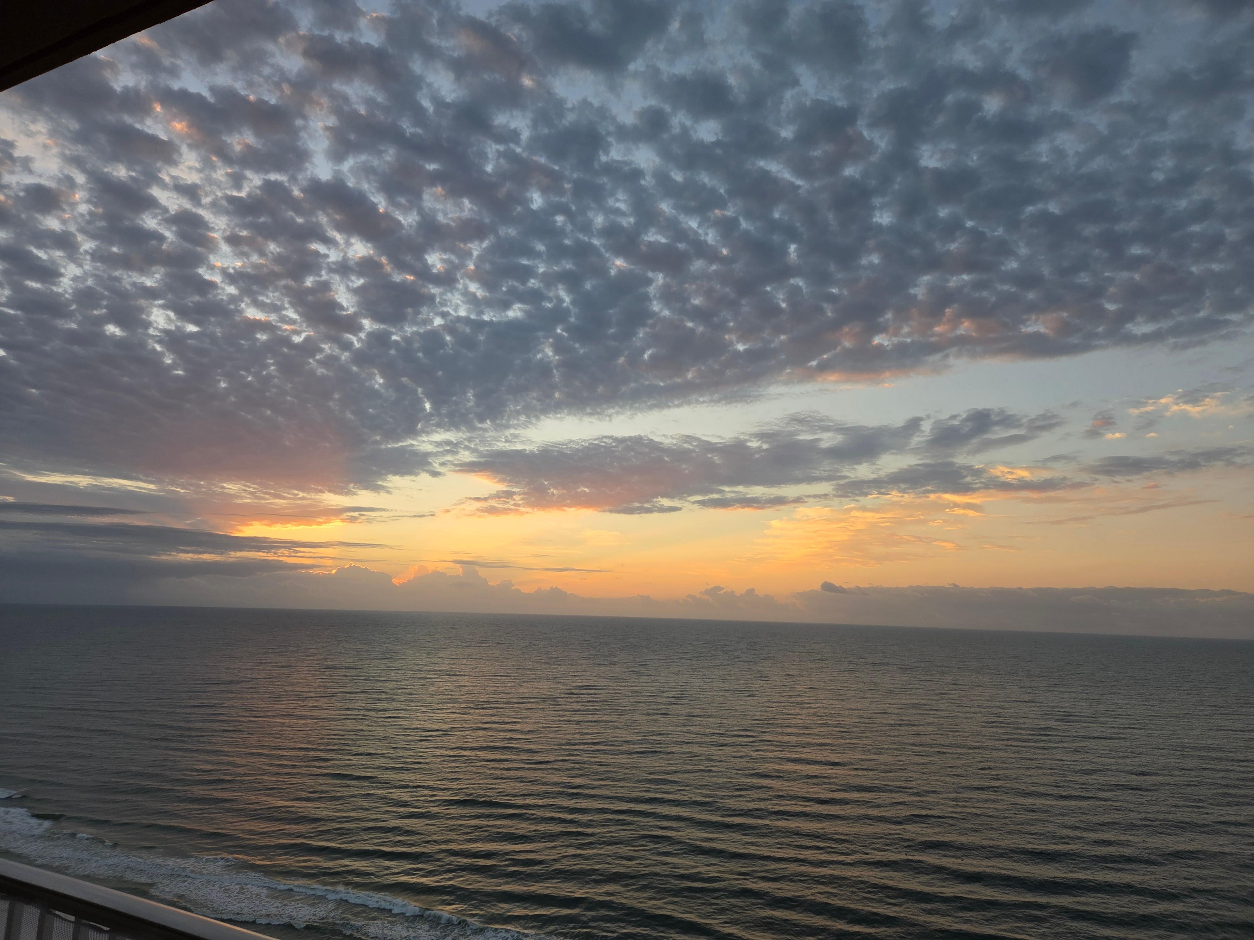 Sunrise from balcony 