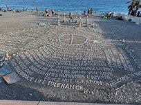 Artist on the beach