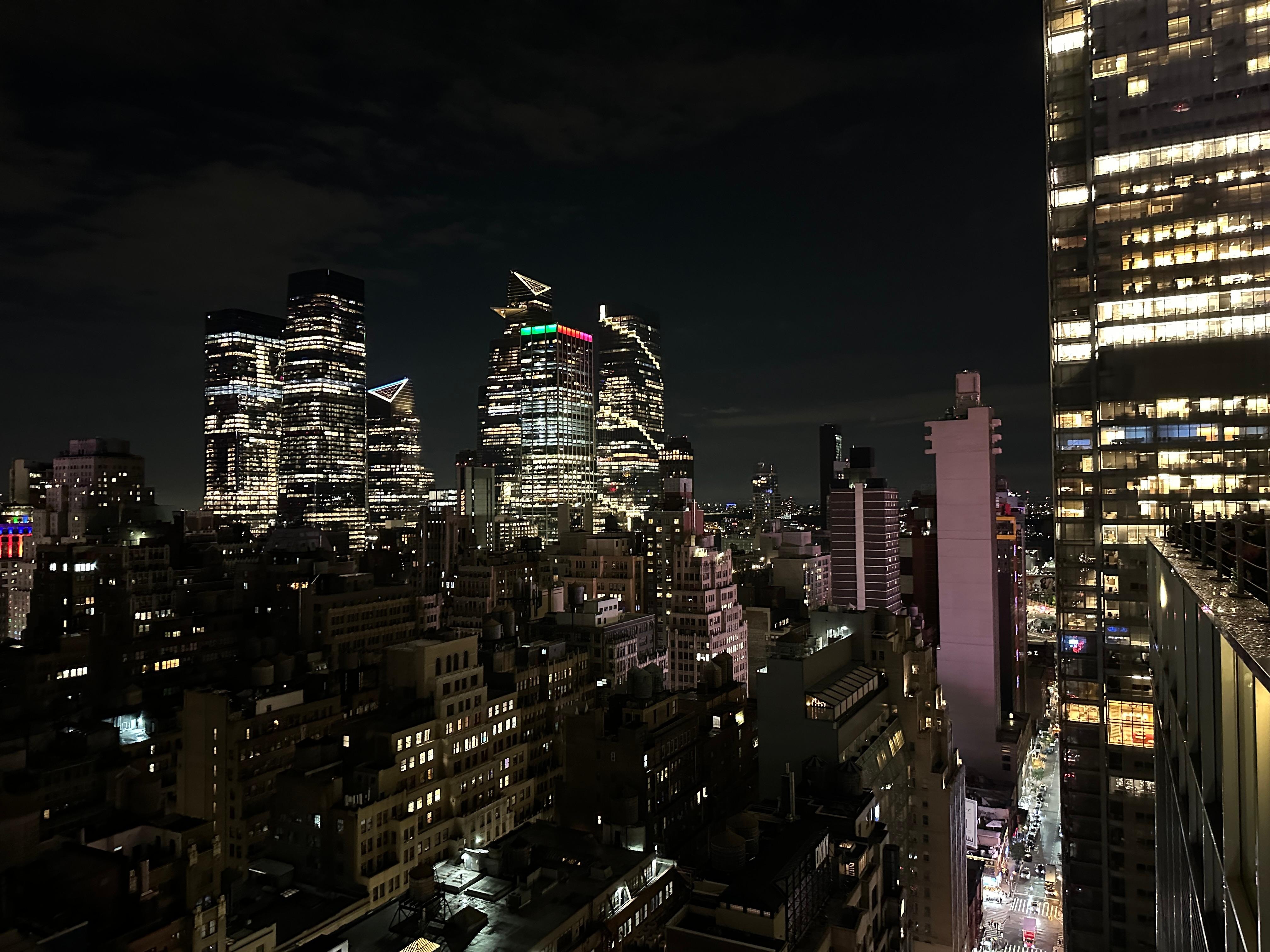 Pictures are the views from the rooftop bar.