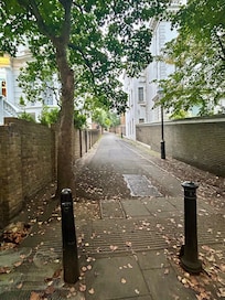 The pedestrian lane next door to the hotel, make sure to visit the park up the lane.