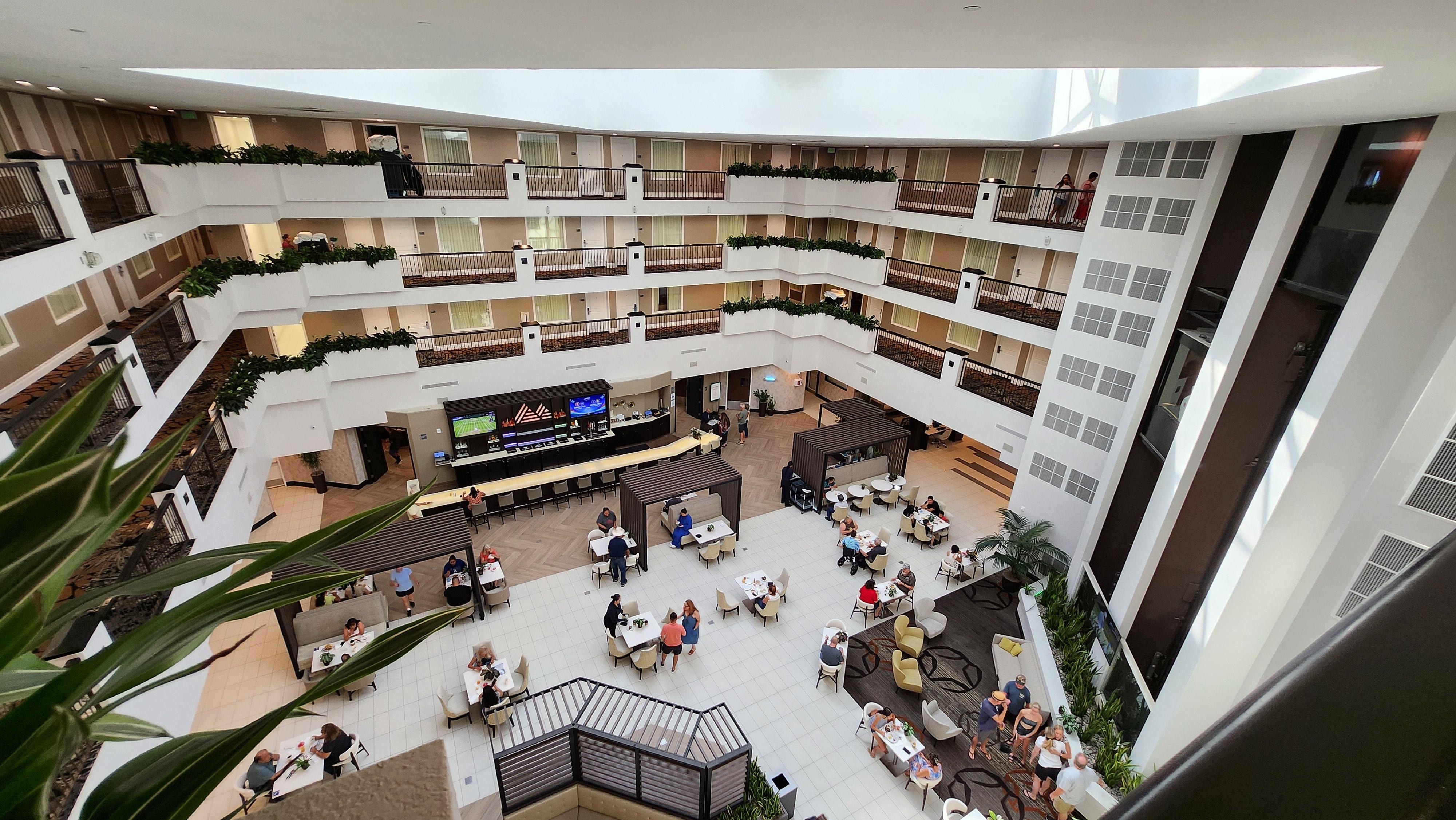 the clean lobby