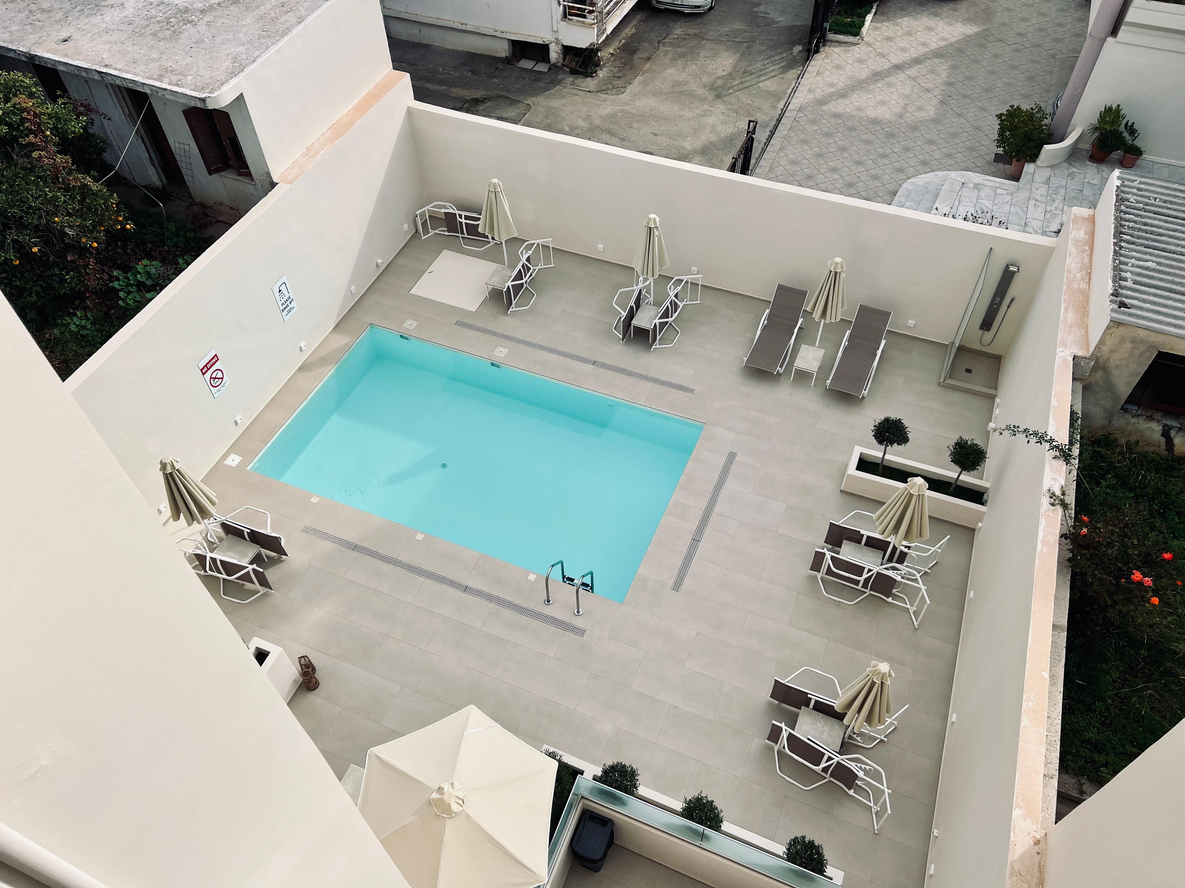 View of the pool from our room