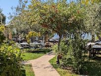 Entrance to the Taverna in the garden